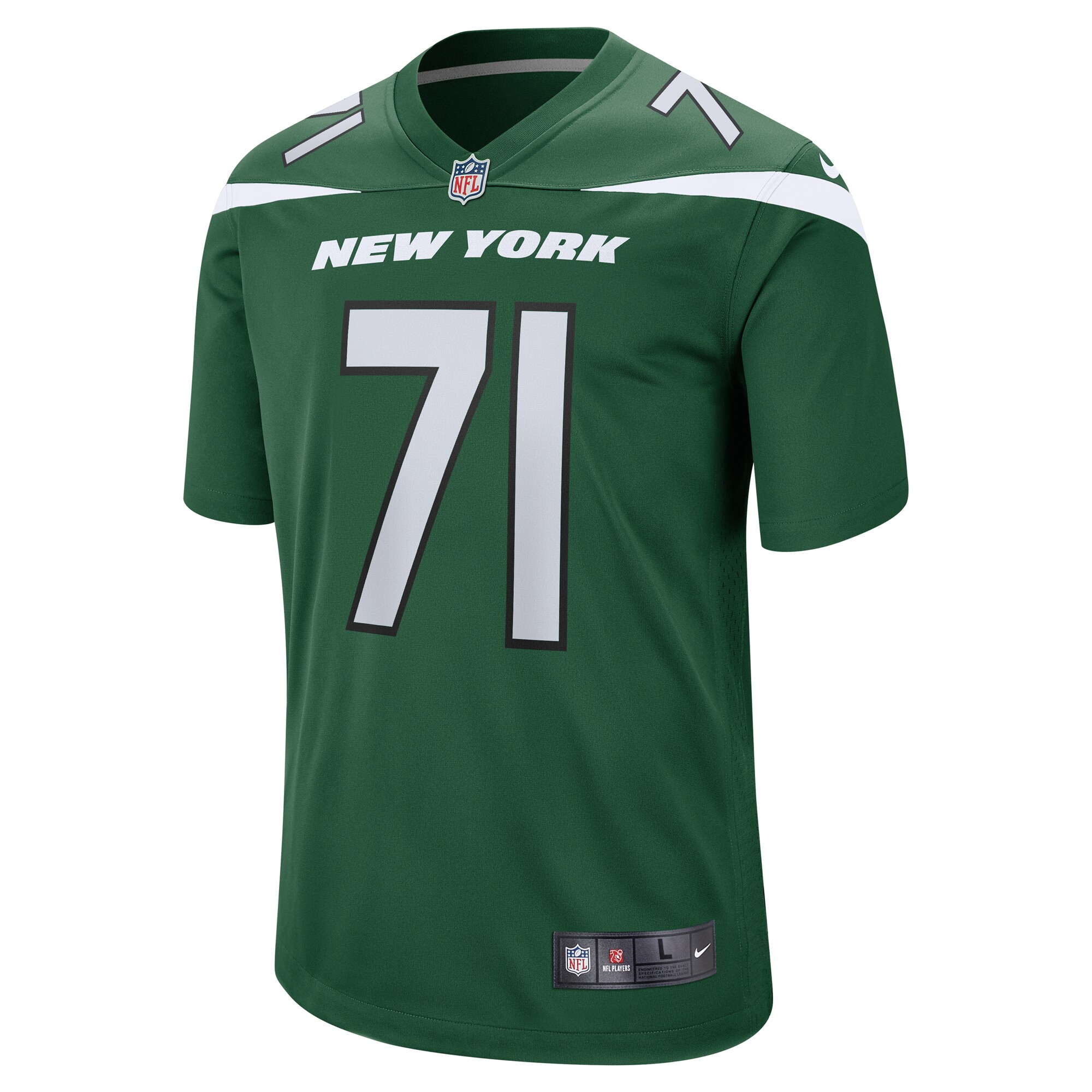 Alternative view of Wes Schweitzer New York Jets Game Jersey - Men's