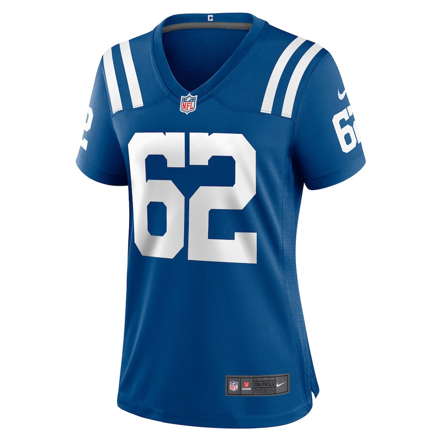 Alternative view of Wesley French #62 Indianapolis Colts Game Jersey - Women's | Royal