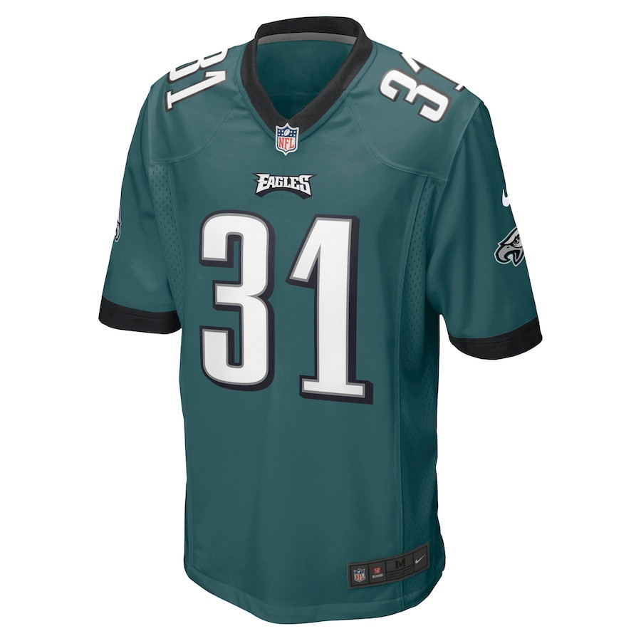 Alternative view of Wilbert Montgomery #31 Philadelphia Eagles Game Jersey - Men's | Midnight Green