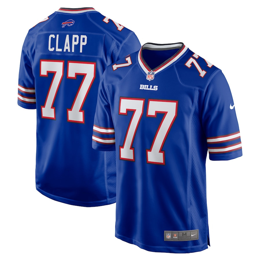 Will Clapp #77 Buffalo Bills Game Jersey - Men's | Royal