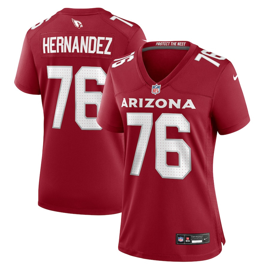 Will Hernandez #76 Arizona Cardinals Game Jersey - Women's | Cardinal