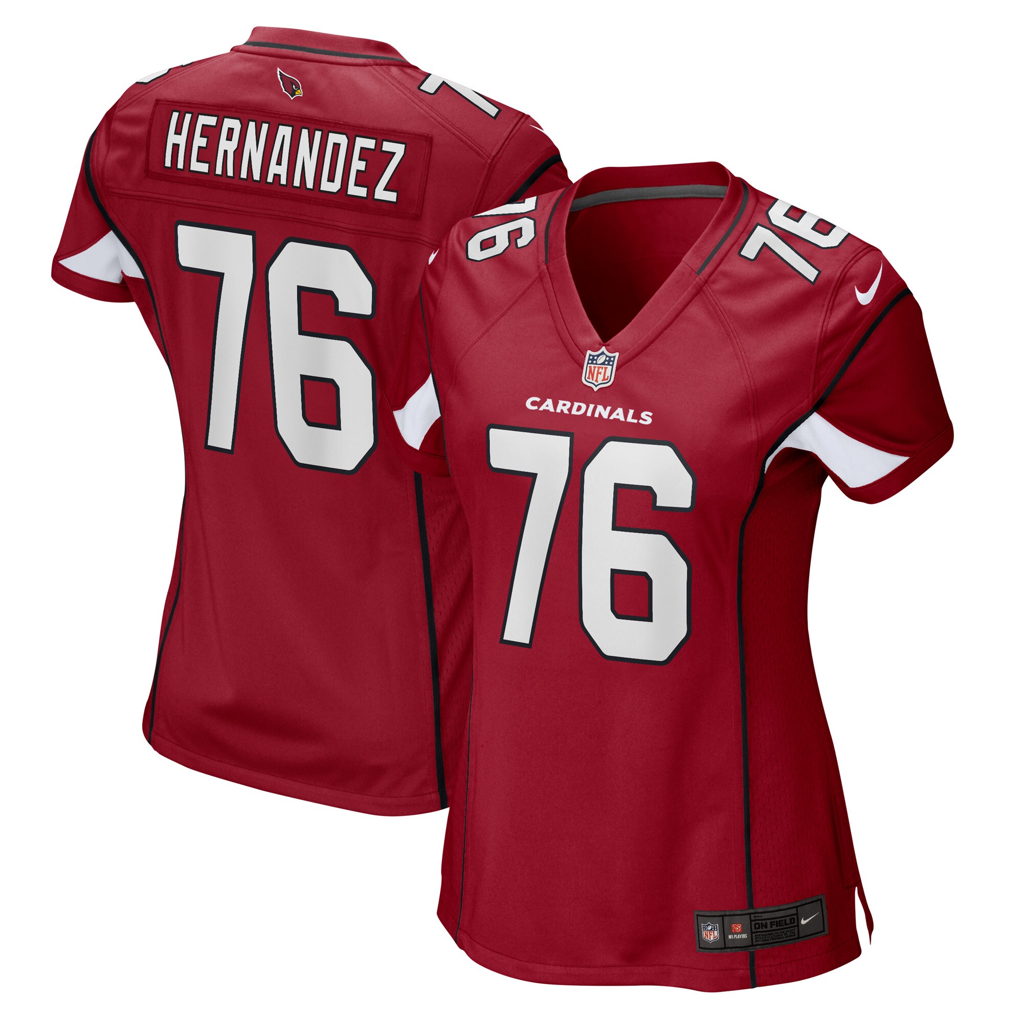 Will Hernandez Arizona Cardinals Game Jersey - Women's