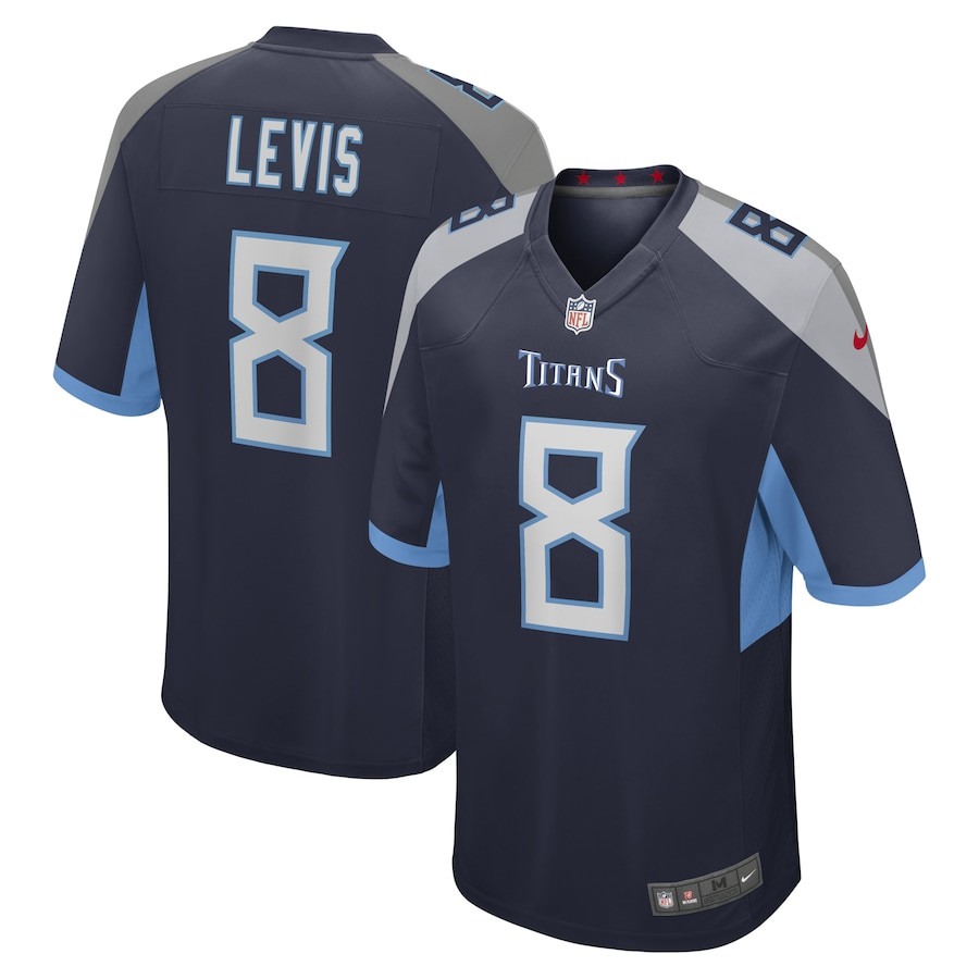 Will Levis #8 Tennessee Titans Game Jersey - Men's | Navy