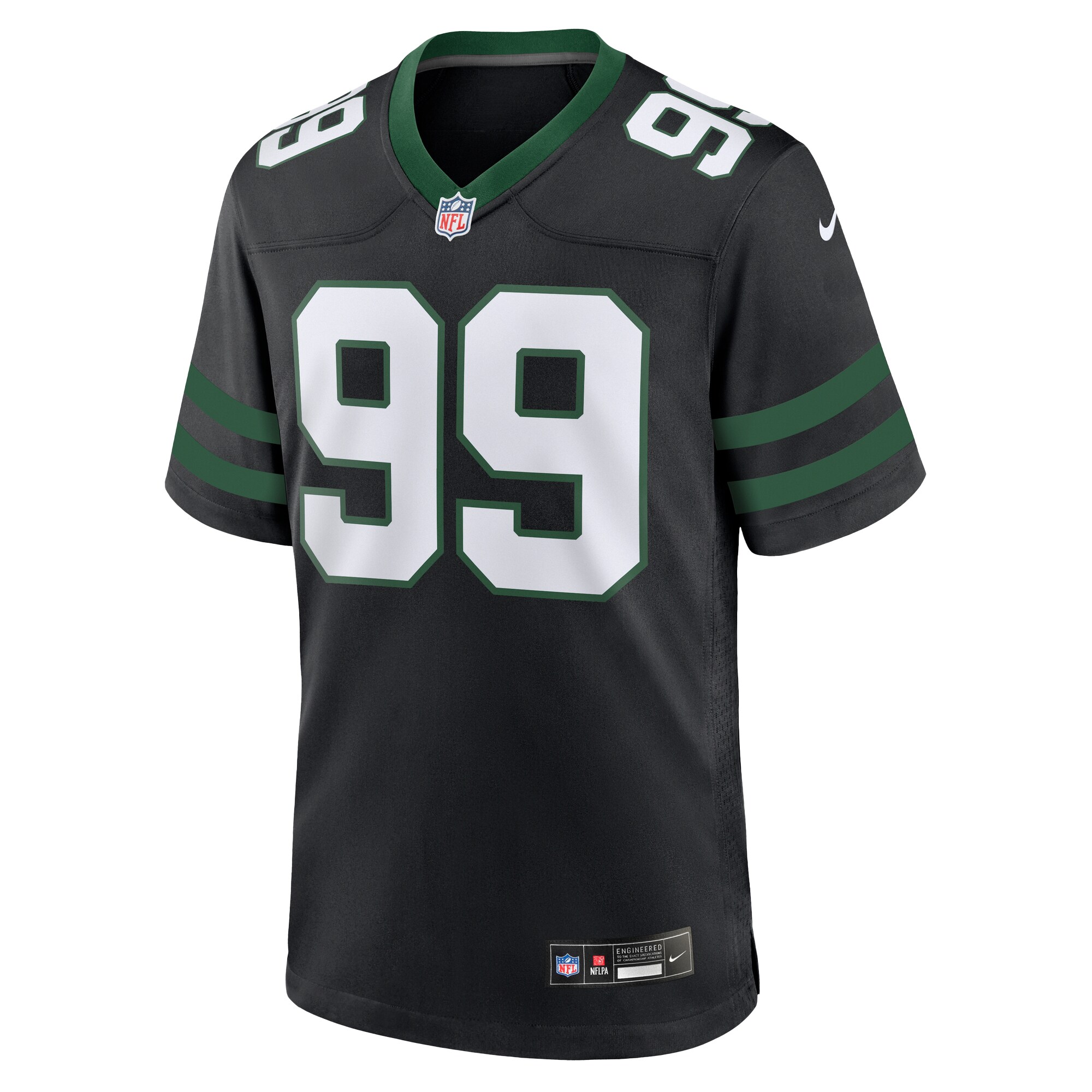 Alternative view of Will McDonald IV New York Jets Alternate Game Jersey - Men's