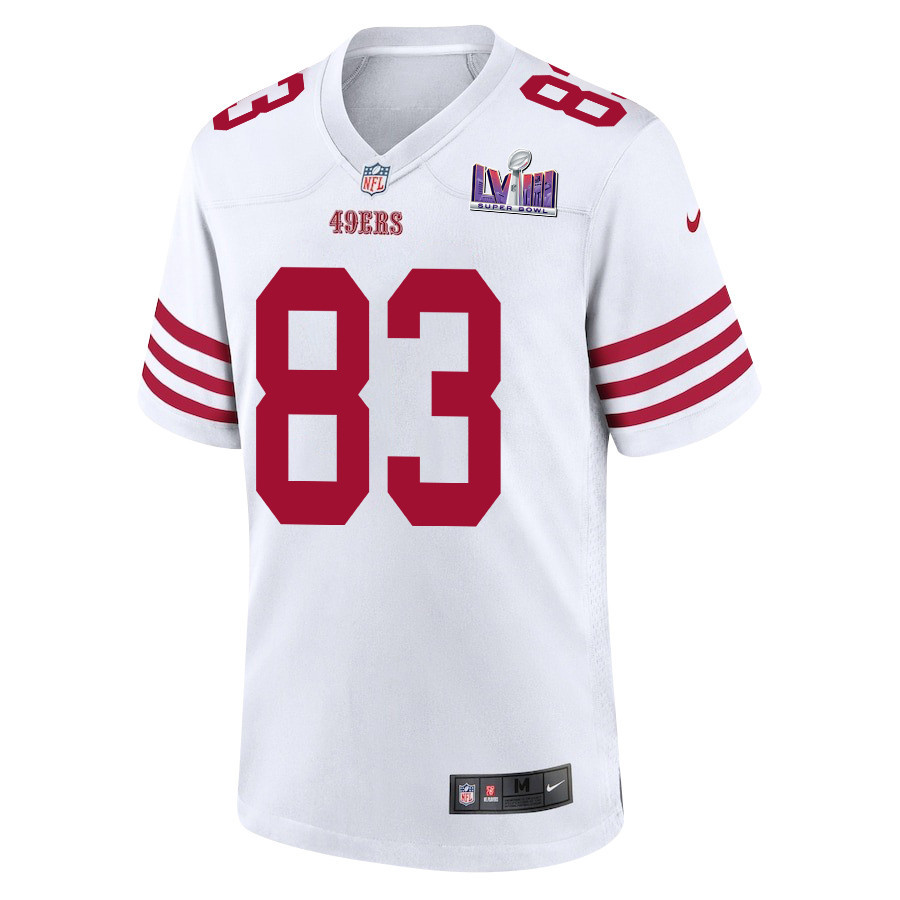 Alternative view of Willie Snead IV #83 San Francisco 49ers Super Bowl LVIII Patch Game Jersey - Men's | White