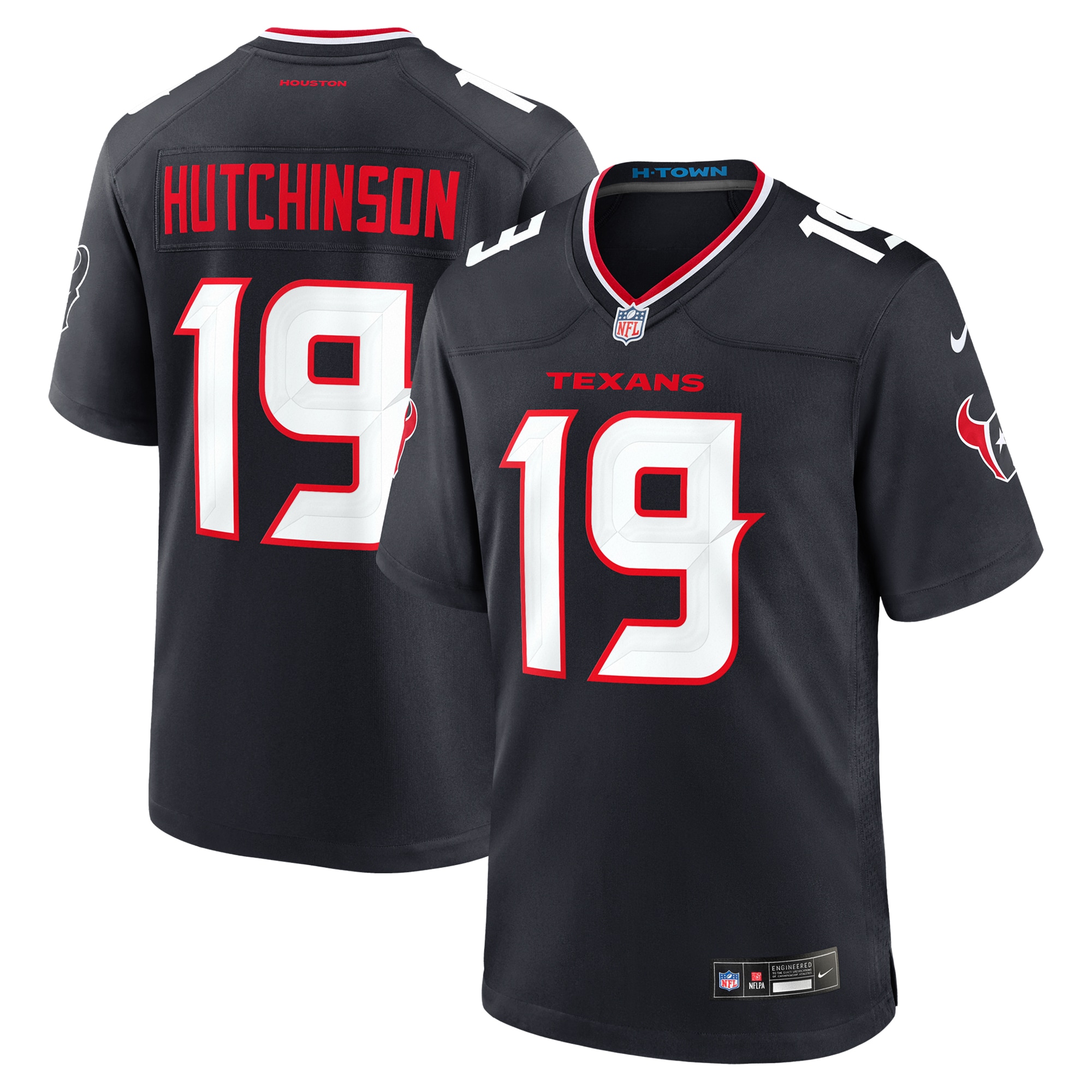 Xavier Hutchinson Houston Texans Game Jersey - Men's