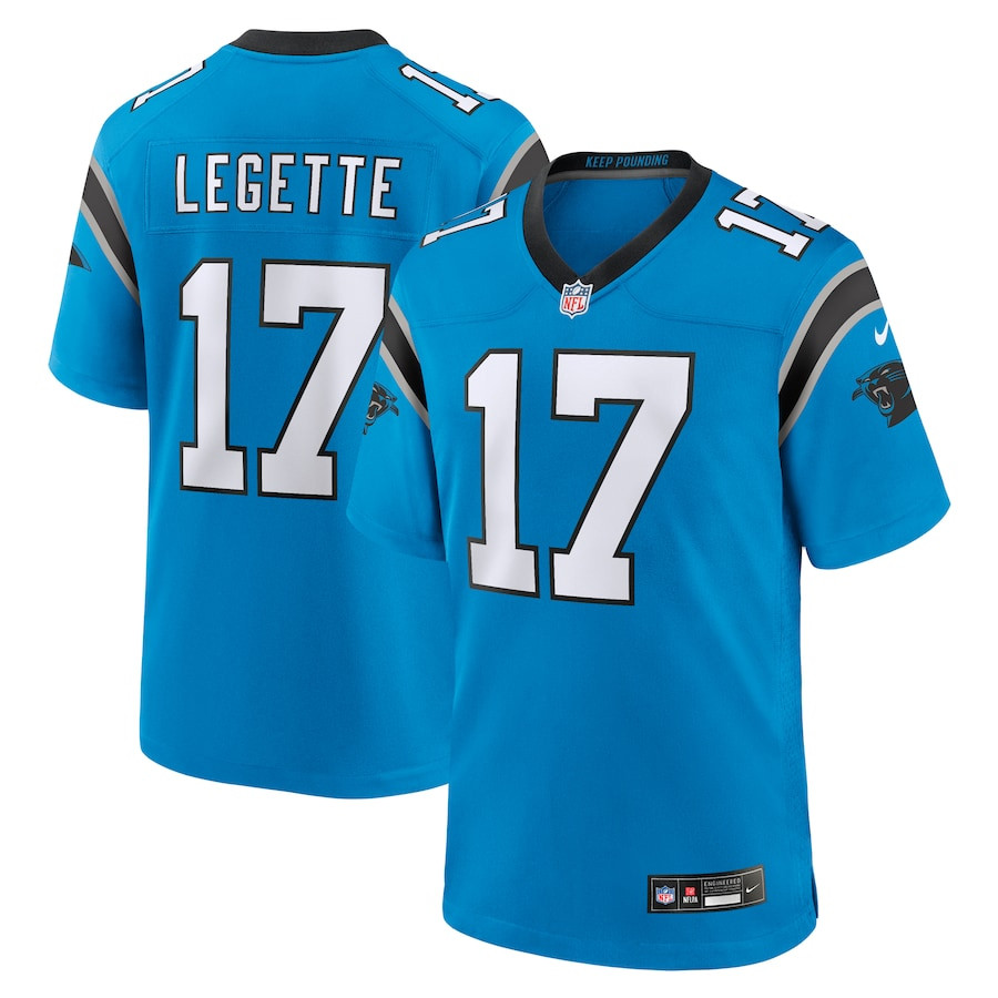 Xavier Legette #17 Carolina Panthers Alternate Game Jersey - Men's | Blue