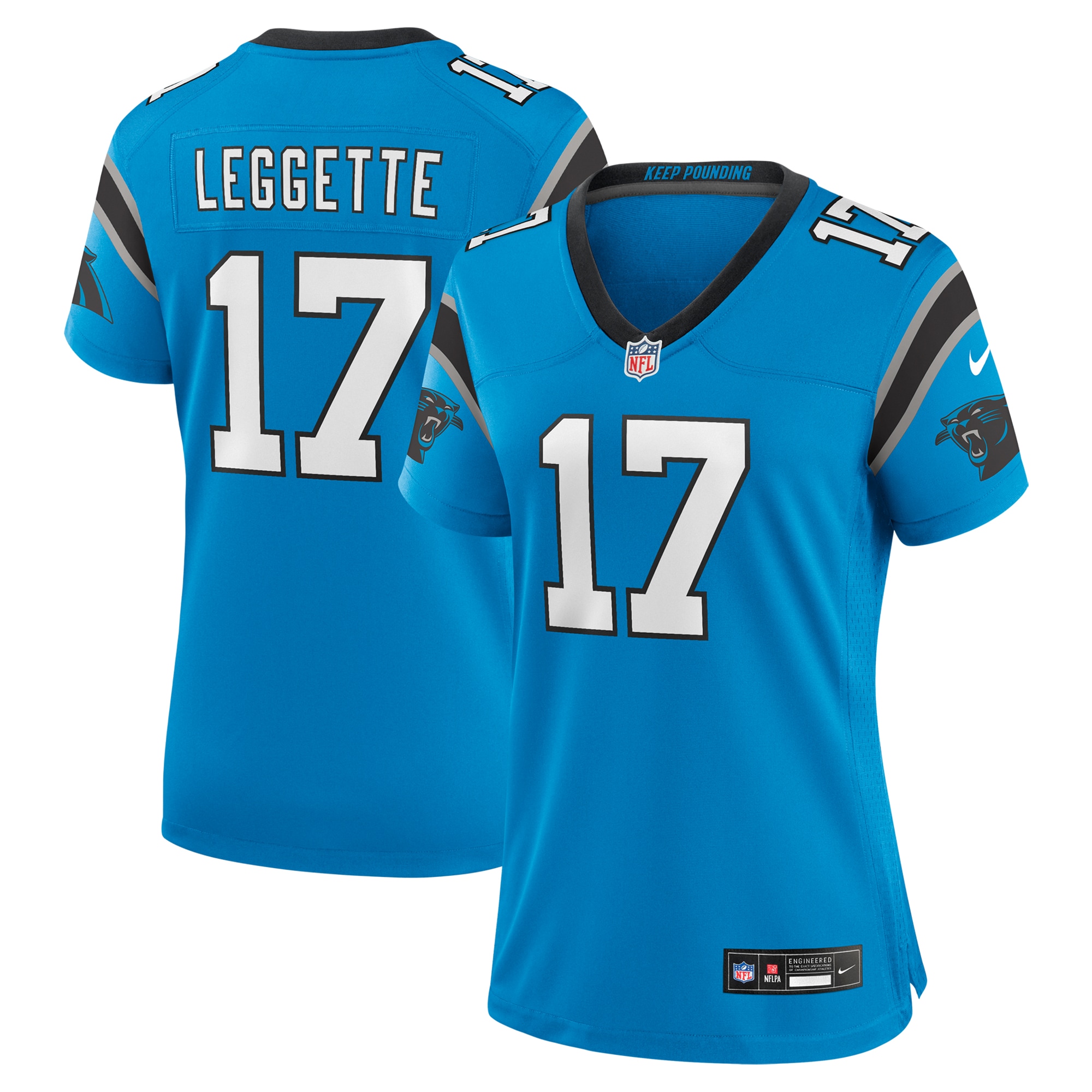 Xavier Legette Carolina Panthers Alternate Game Jersey - Women's