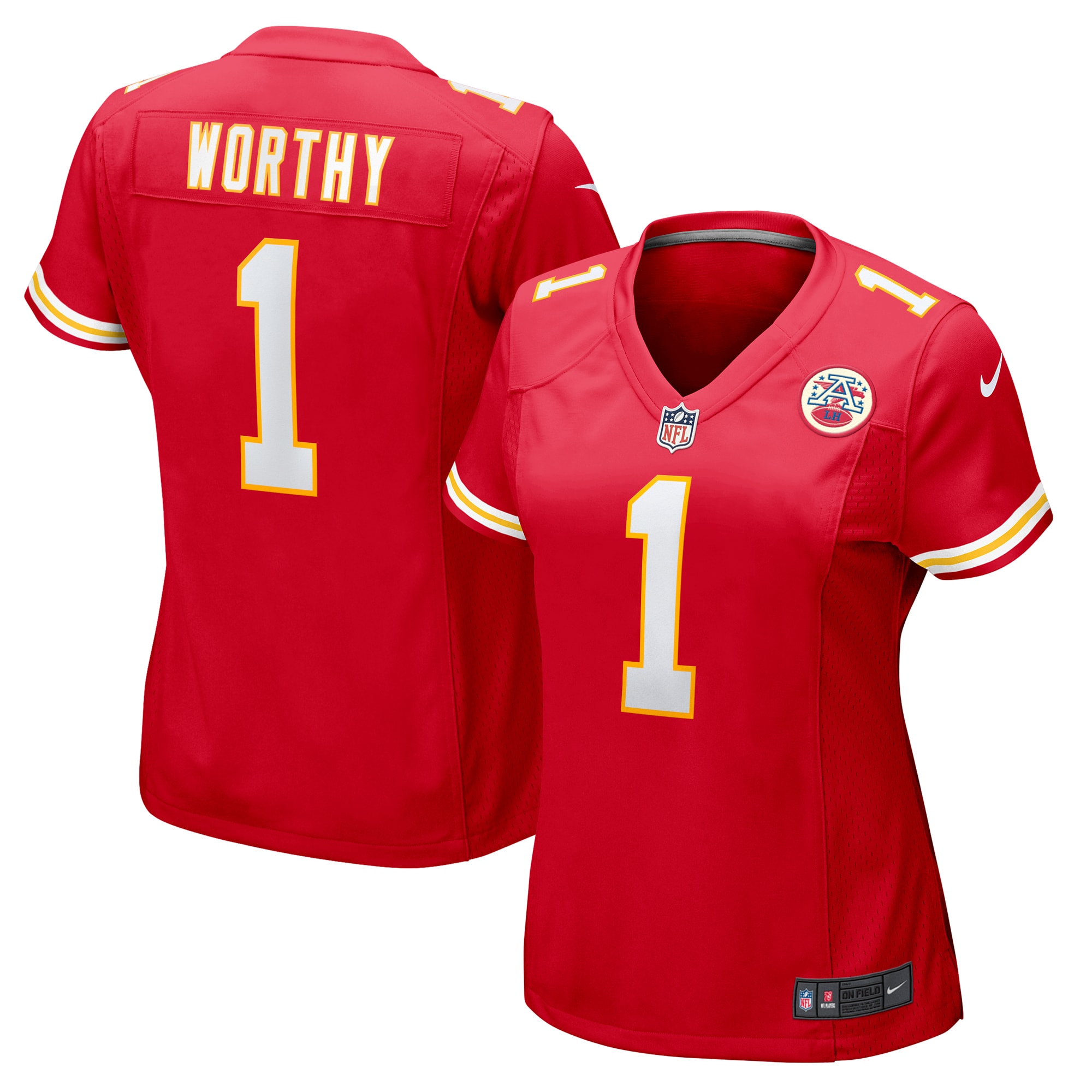Xavier Worthy Kansas City Chiefs Game Jersey - Women's