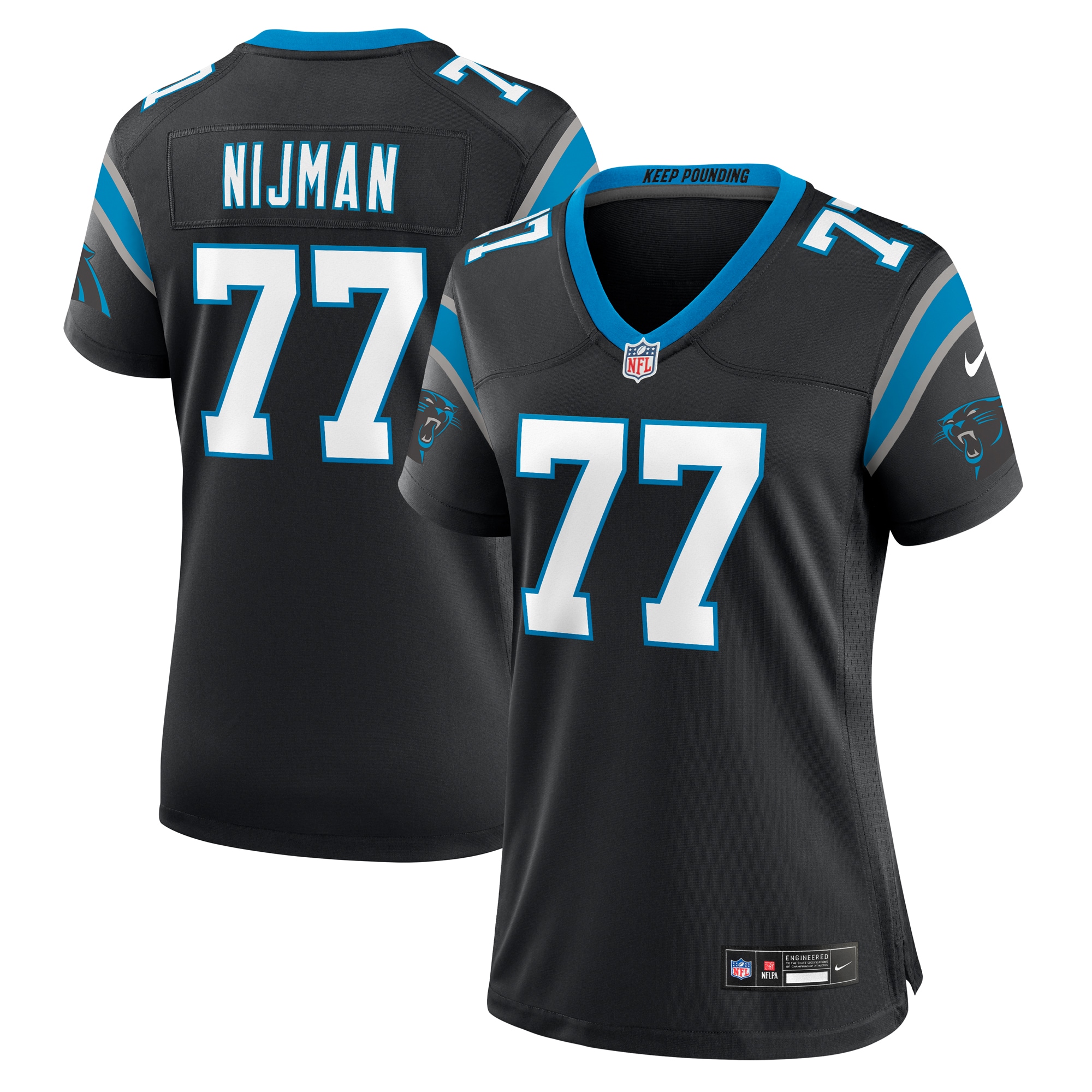 Yosh Nijman Carolina Panthers Game Jersey - Women's