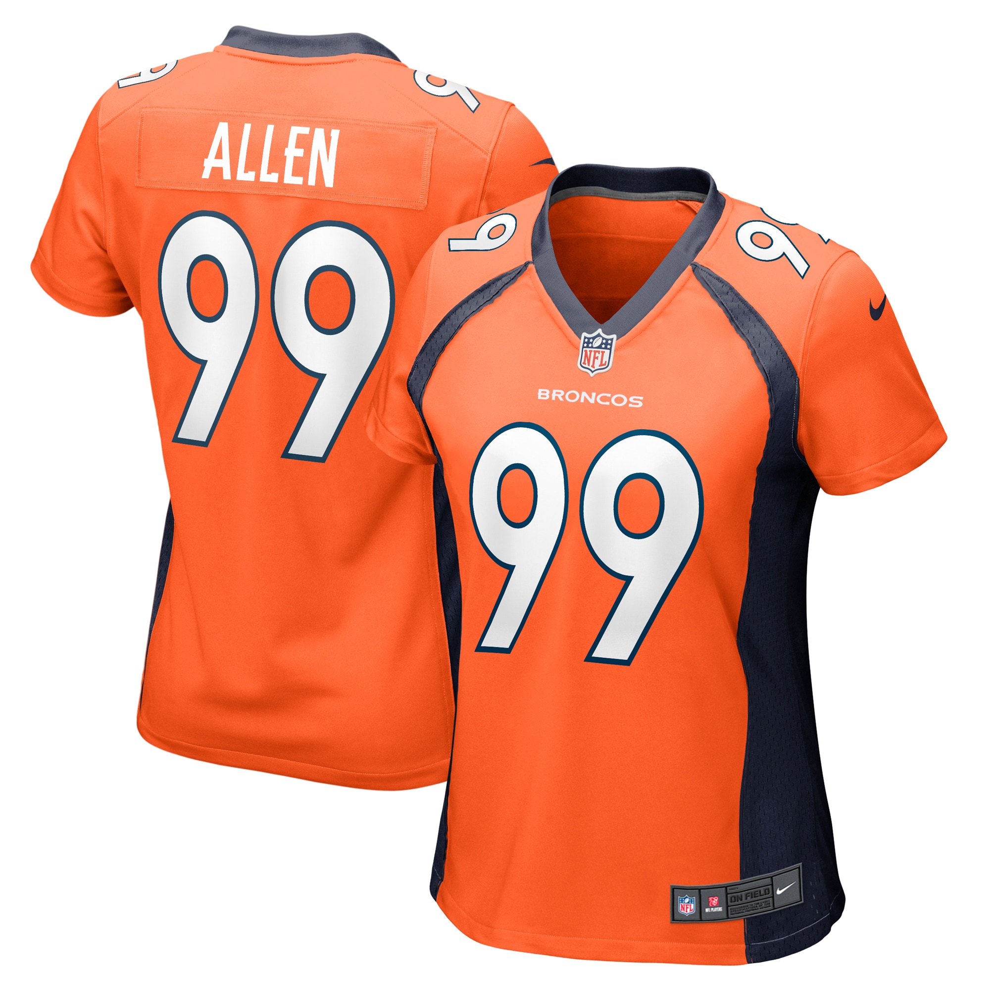 Zach Allen Denver Broncos Game Jersey - Women's