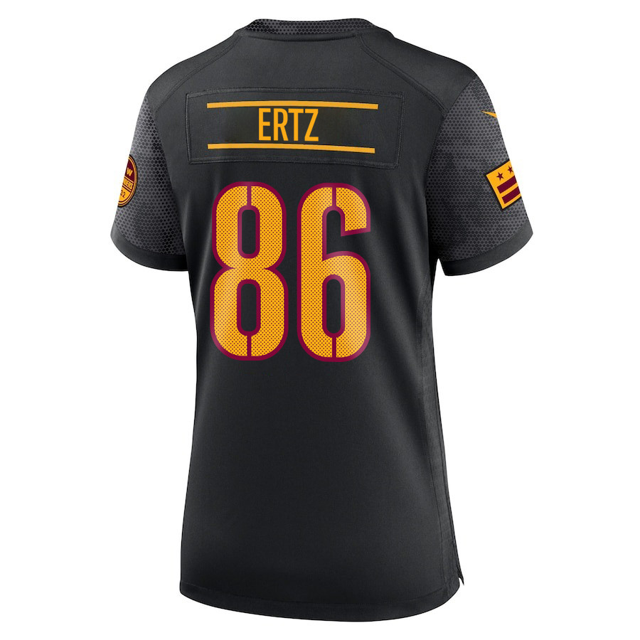 Alternative view of Zach Ertz #86 Washington Commanders Game Jersey - Women's | Black