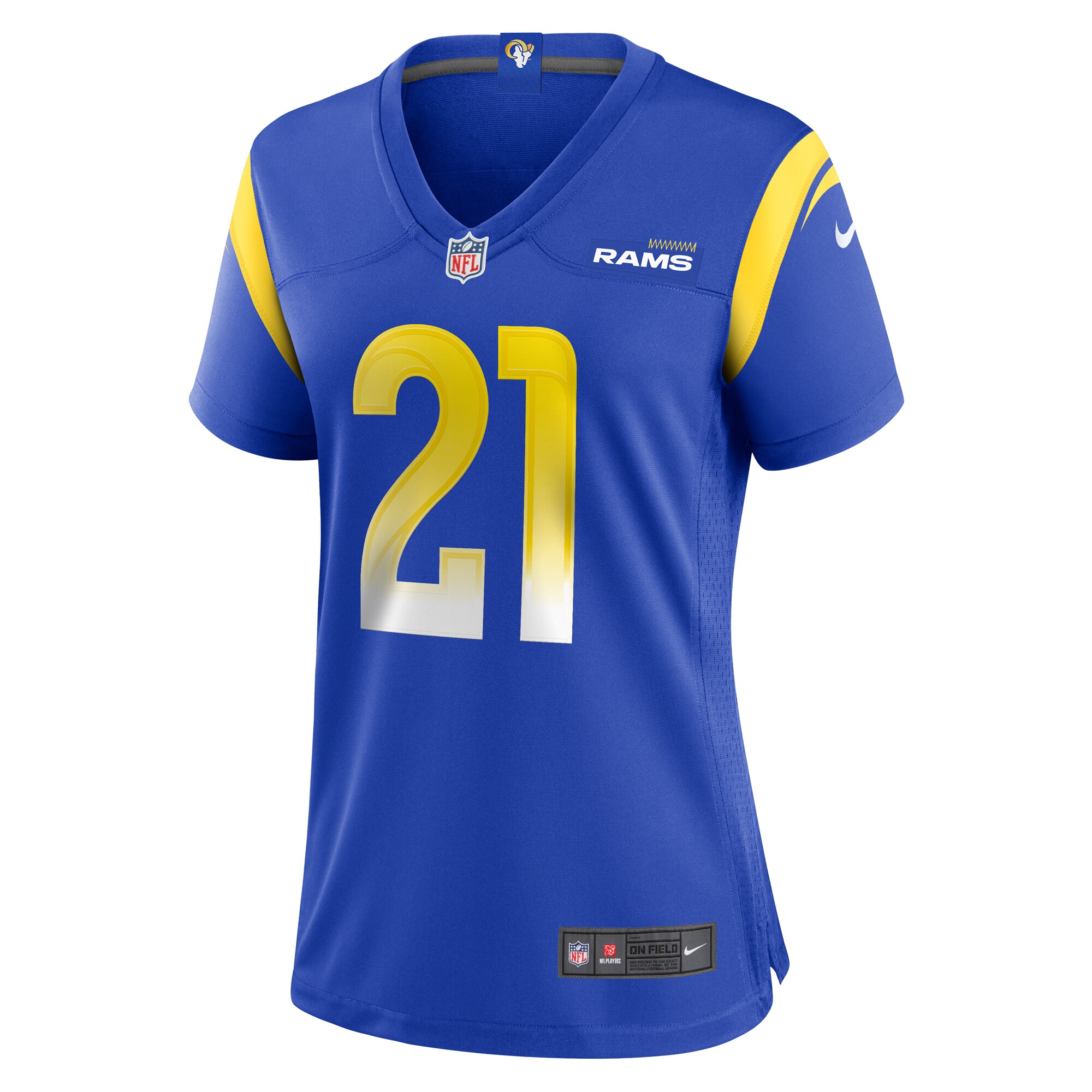 Alternative view of Zach Evans Los Angeles Rams Game Jersey - Women's