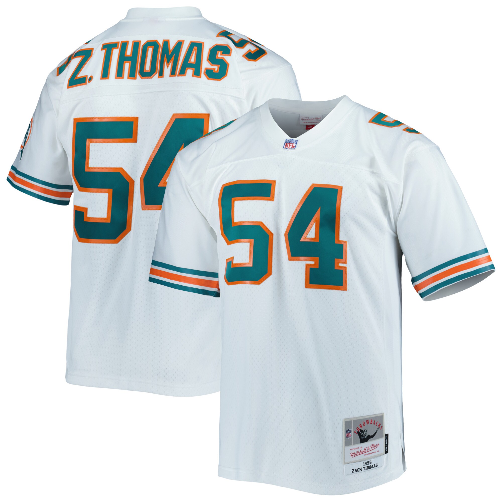 Zach Thomas Mitchell & Ness Miami Dolphins Game Jersey - Men's