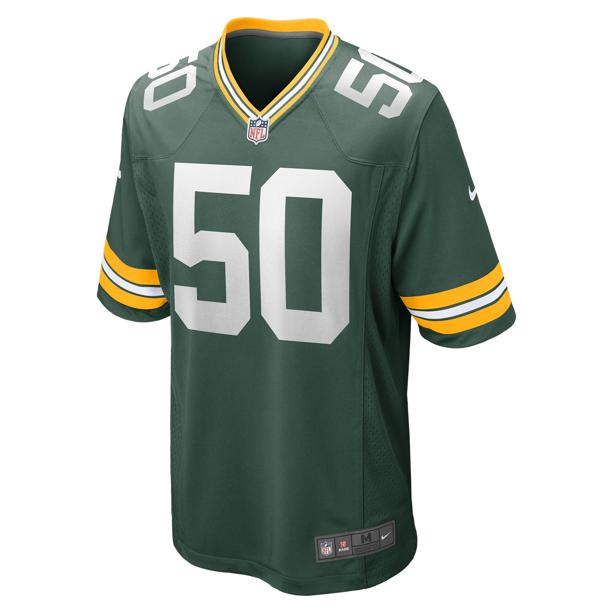 Alternative view of Zach Tom Green Bay Packers Game Jersey - Men's