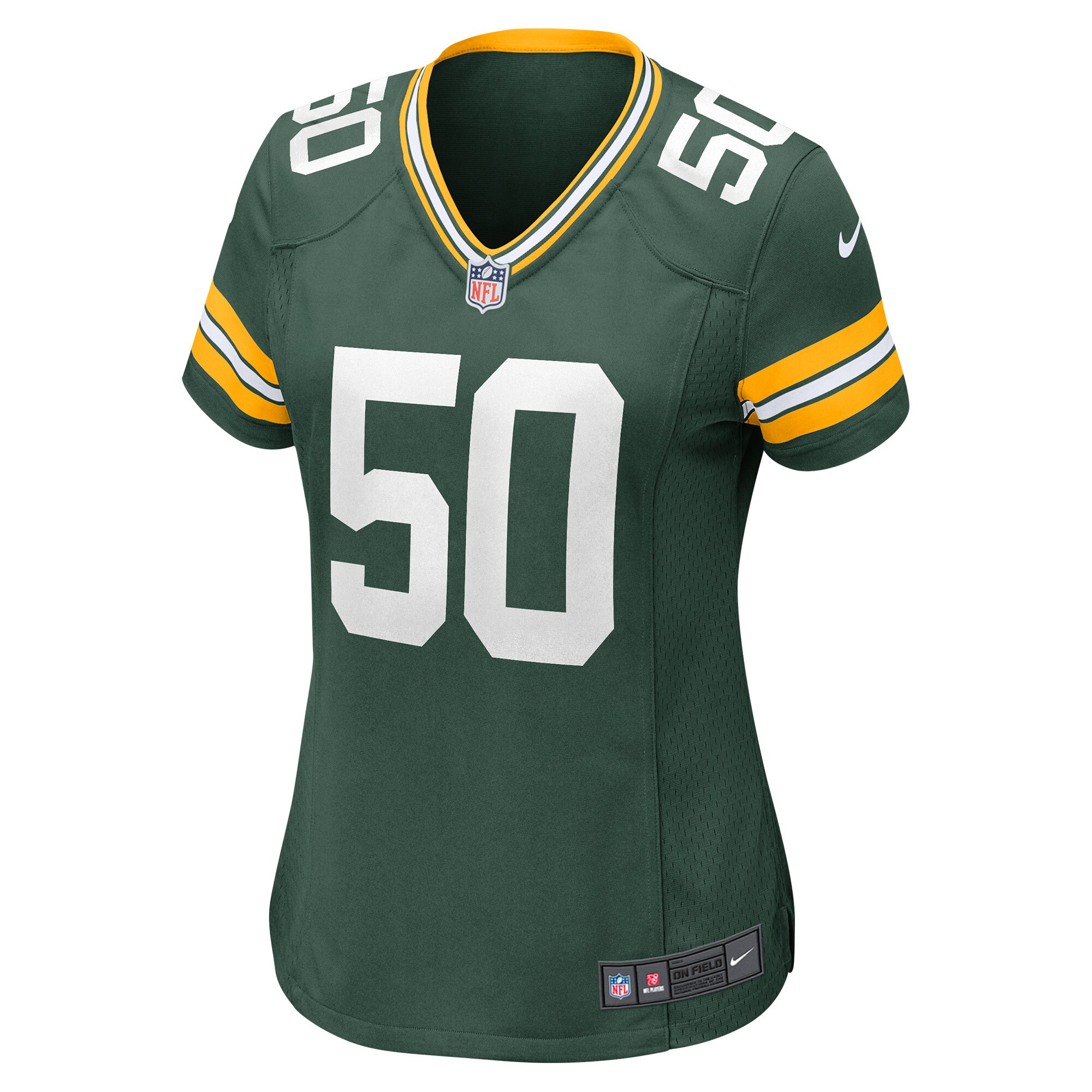 Alternative view of Zach Tom Green Bay Packers Game Jersey - Women's