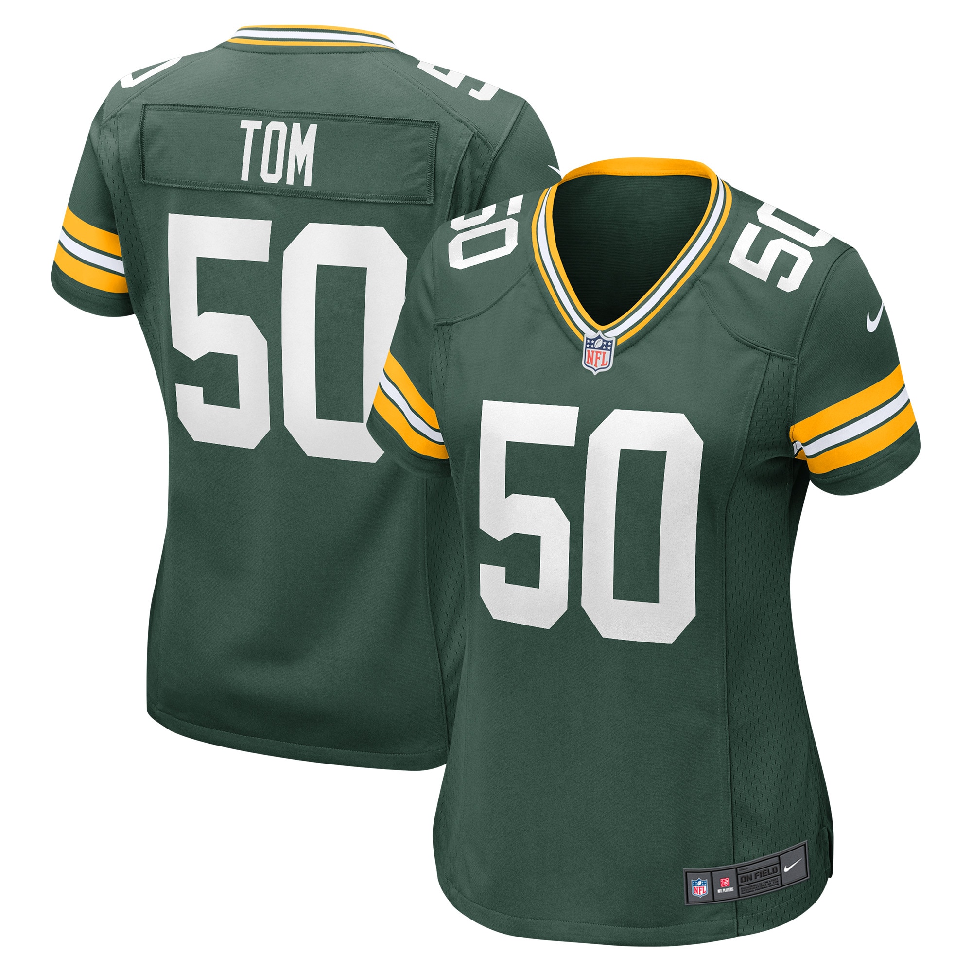Zach Tom Green Bay Packers Game Jersey - Women's