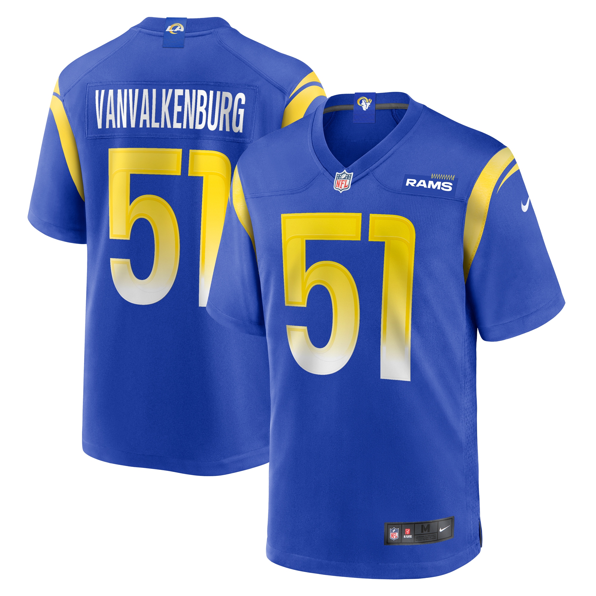 Zach VanValkenburg Los Angeles Rams Game Jersey - Men's