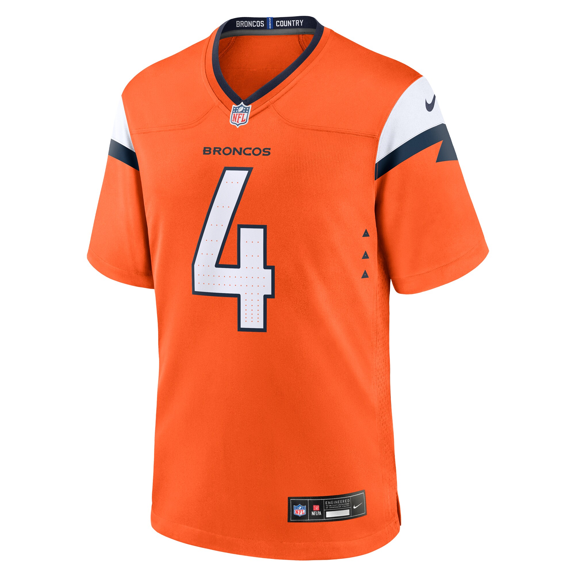 Alternative view of Zach Wilson Denver Broncos Game Jersey - Men's
