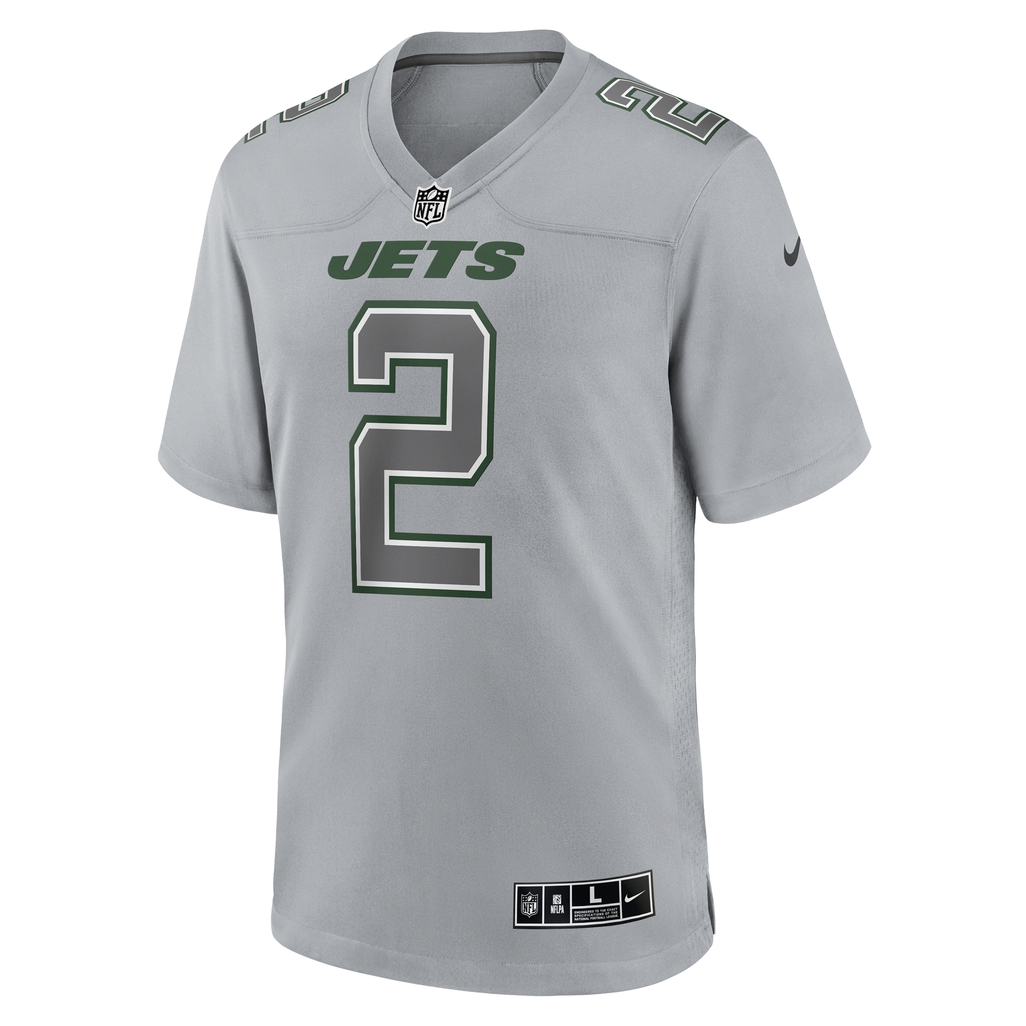 Alternative view of Zach Wilson New York Jets Game Jersey - Men's