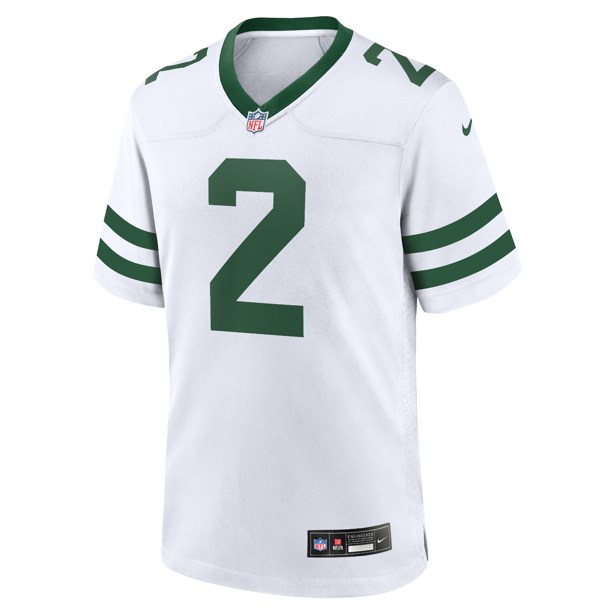 Alternative view of Zach Wilson New York Jets Game Jersey - Men's