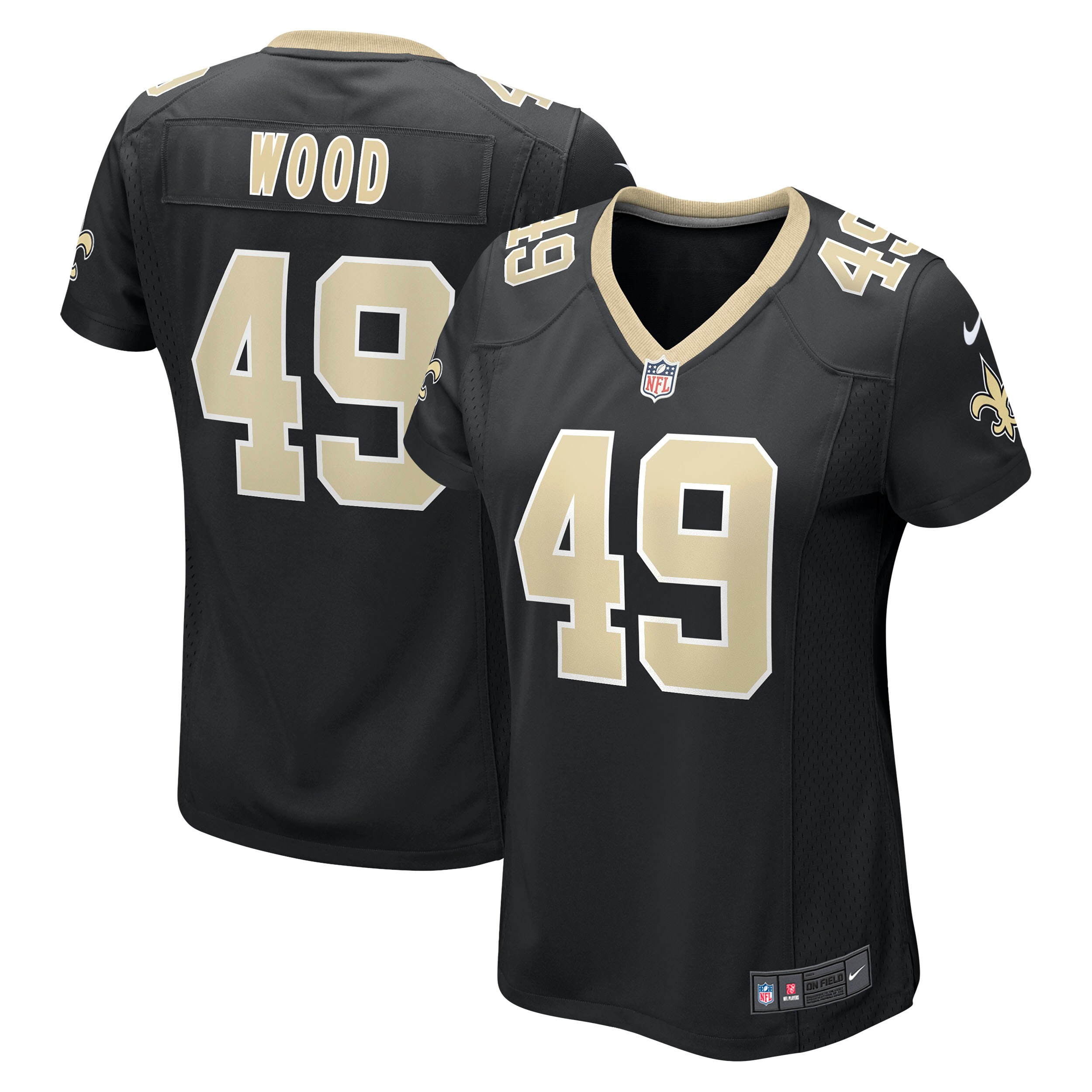 Zach Wood New Orleans Saints Game Jersey - Women's
