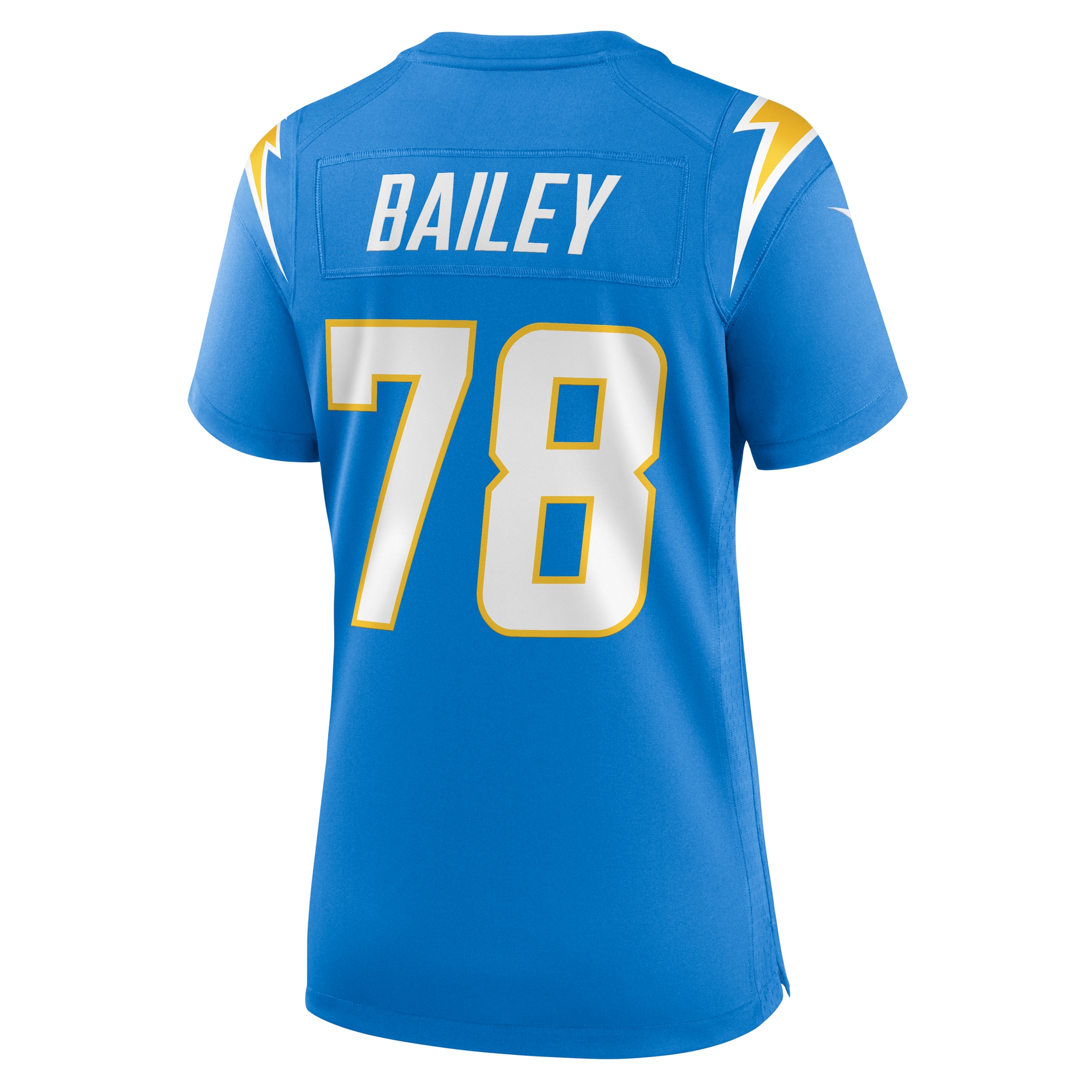 Alternative view of Zack Bailey Los Angeles Chargers Game Jersey - Women's