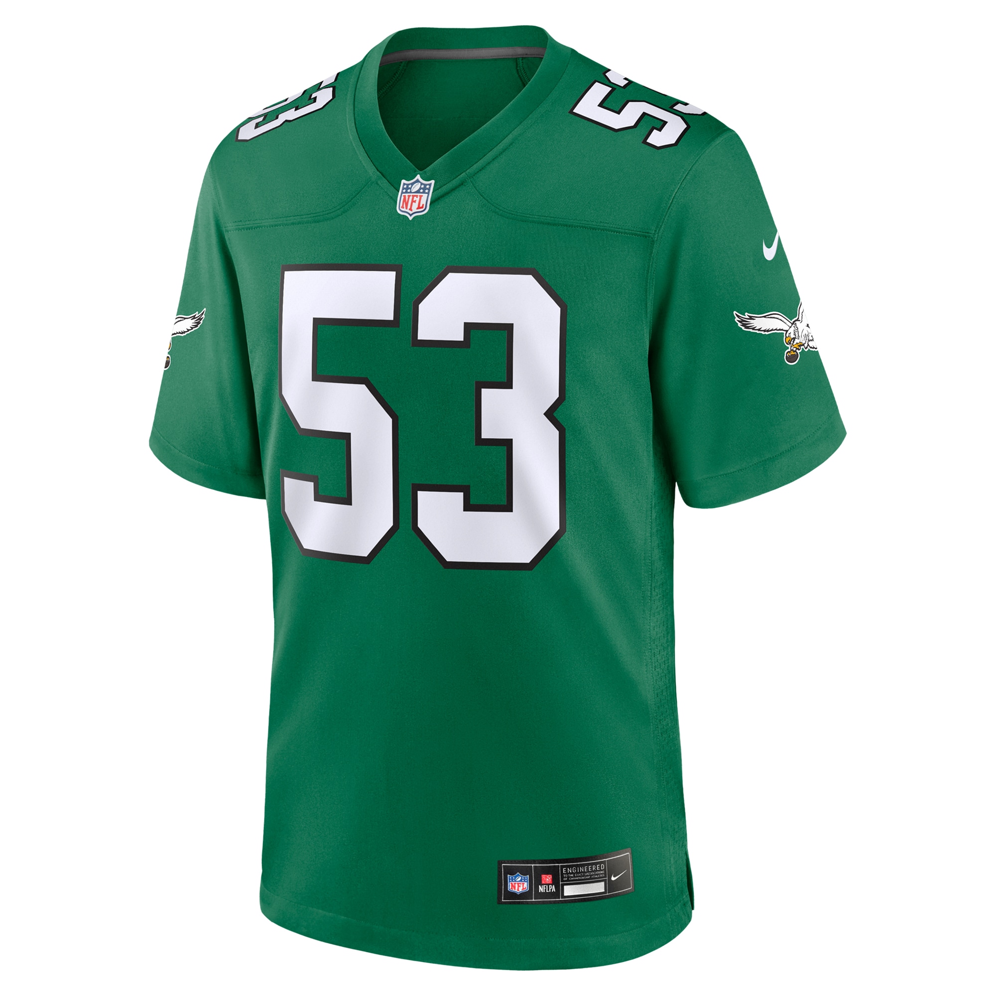 Alternative view of Zack Baun Philadelphia Eagles Alternate Game Jersey - Men's