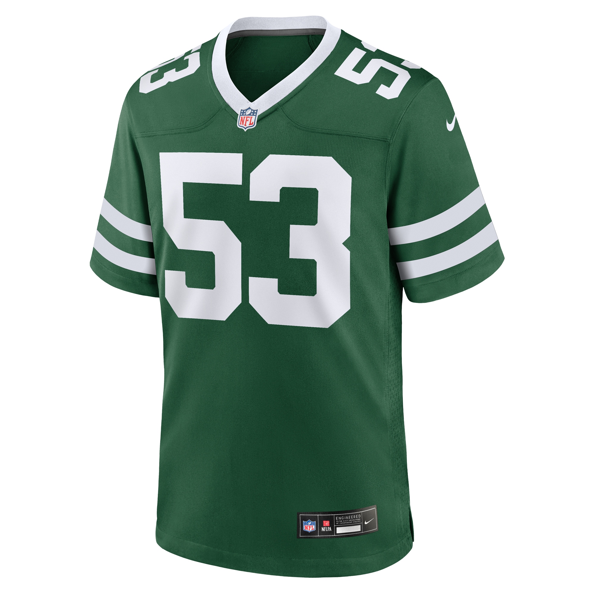 Alternative view of Zaire Barnes New York Jets Game Jersey - Men's