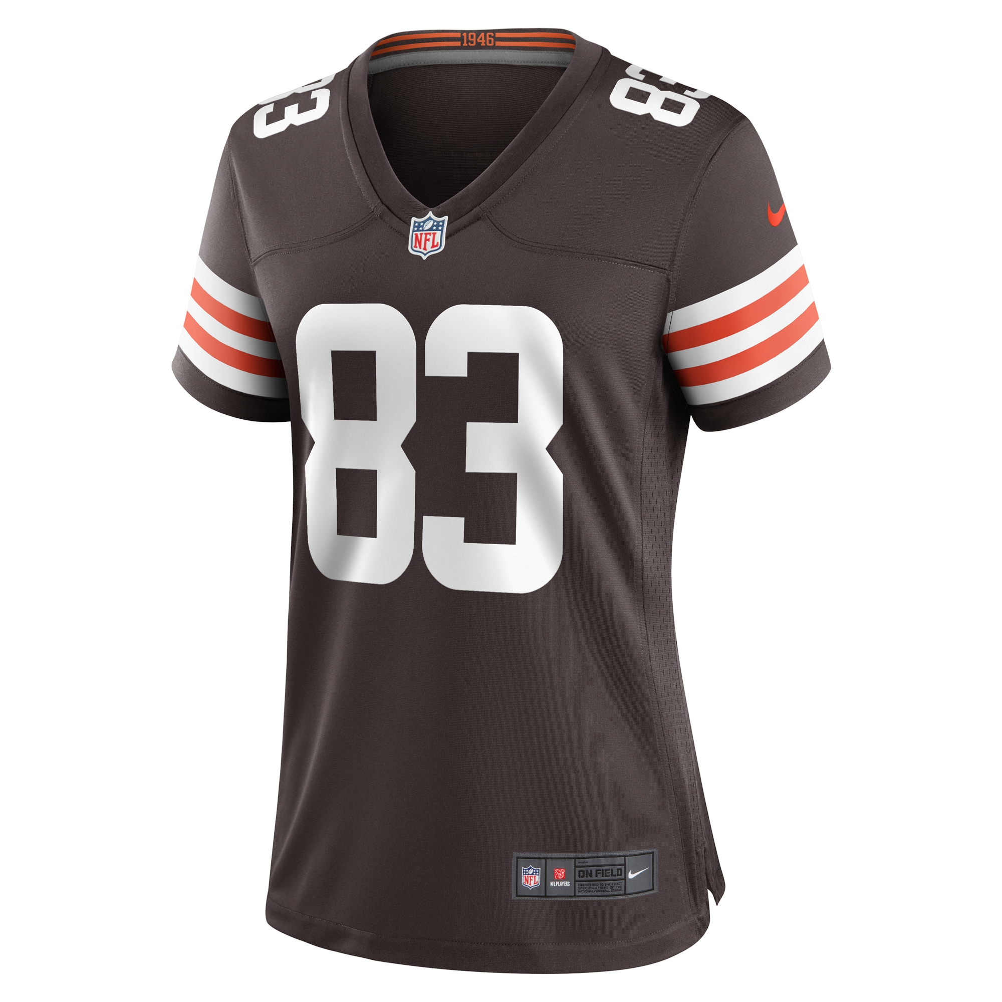 Alternative view of Zaire Mitchell-Paden Cleveland Browns Game Jersey - Women's | Paden Brown Team Game Jersey