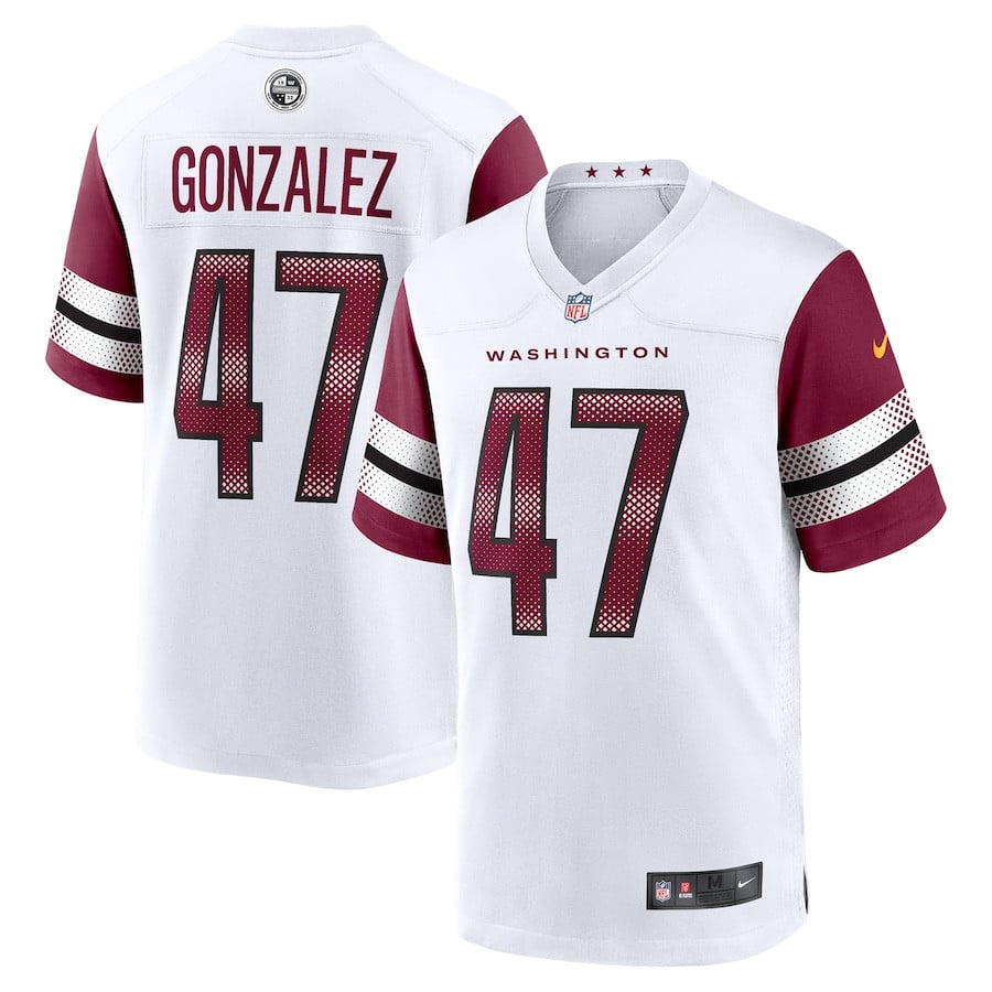 Zane Gonzalez #47 Washington Commanders Game Jersey - Men's | White