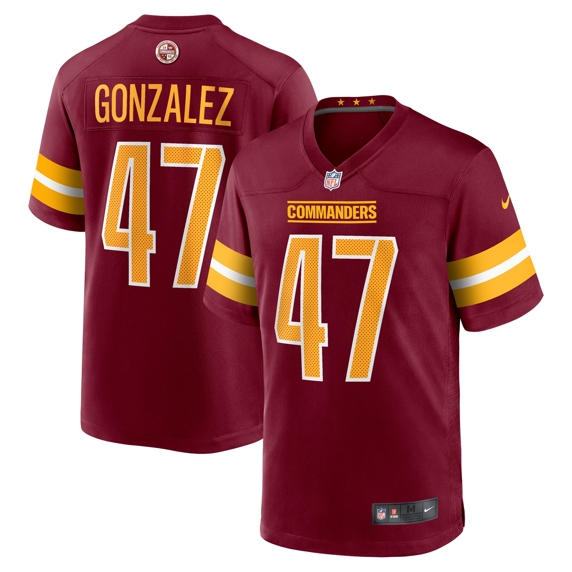Zane Gonzalez Washington Commanders Game Jersey - Men's