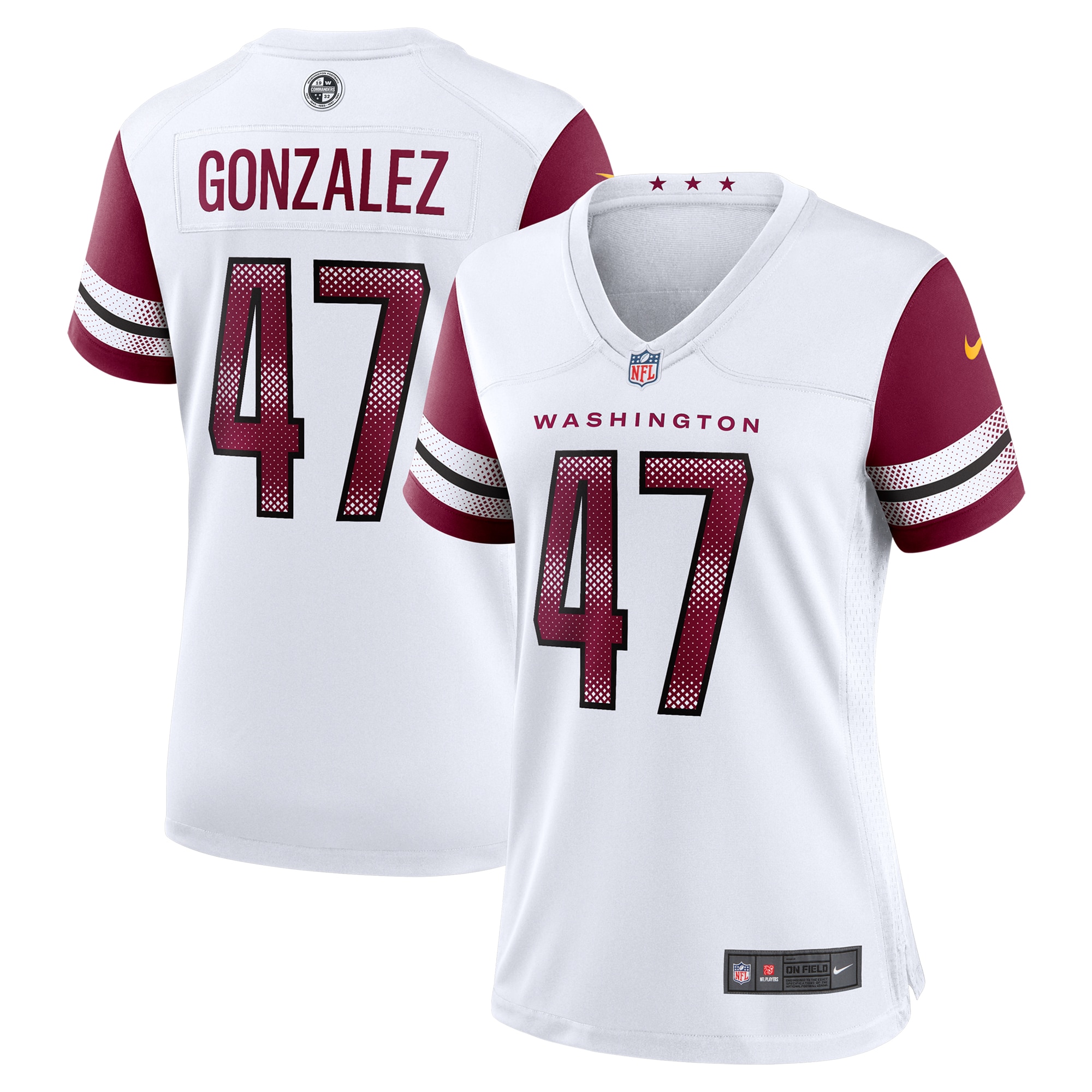 Zane Gonzalez Washington Commanders Game Jersey - Women's