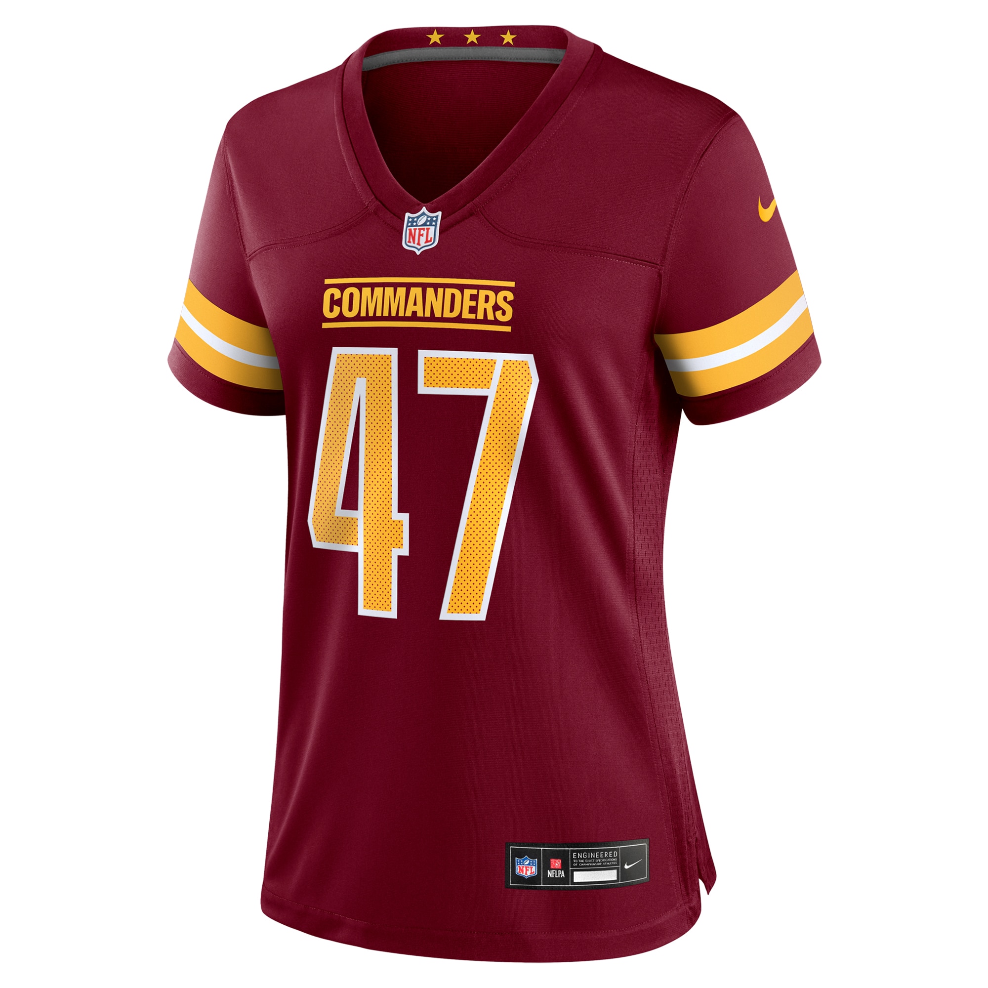 Alternative view of Zane Gonzalez Washington Commanders Game Jersey - Women's