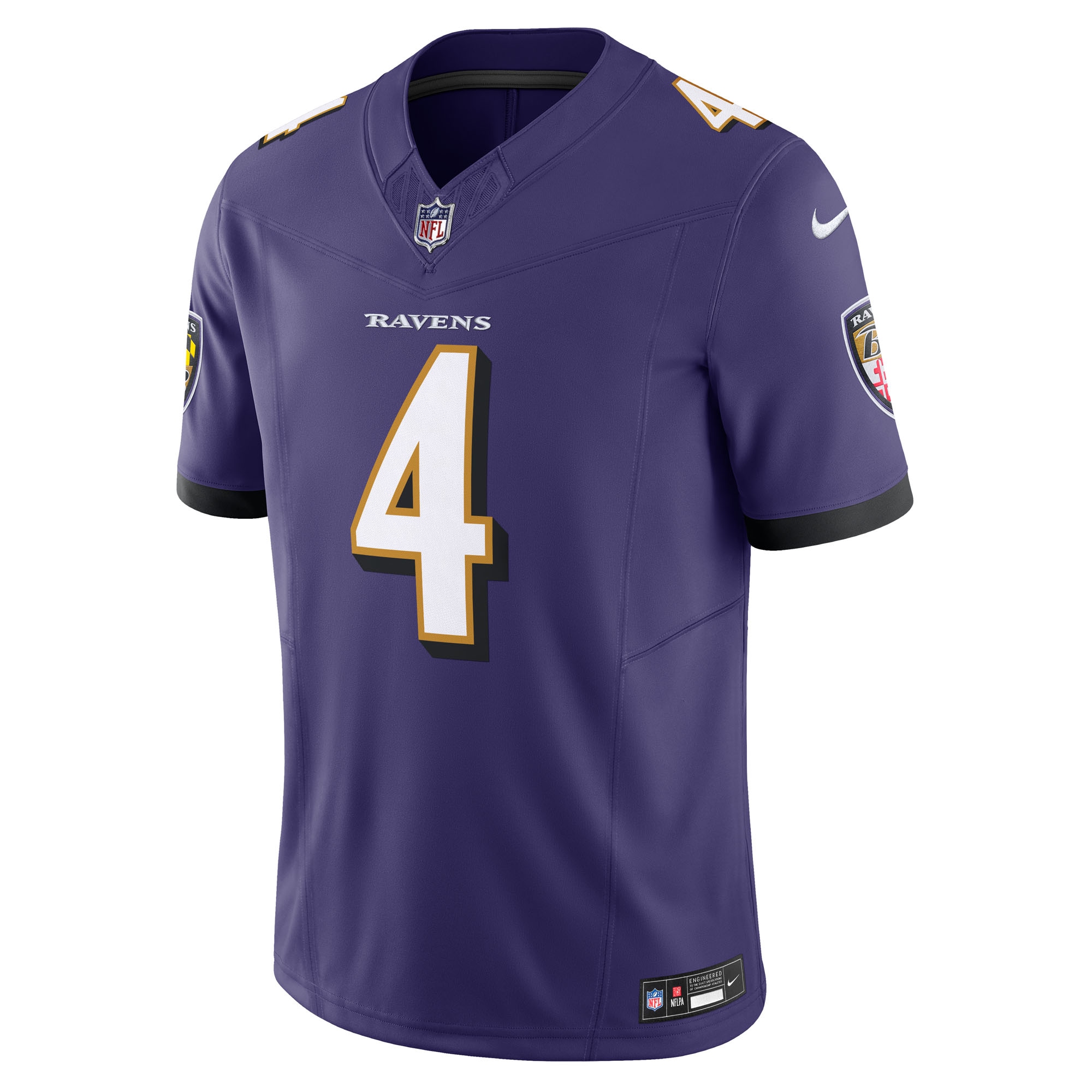 Alternative view of Zay Flowers Baltimore Ravens Vapor F.U.S.E. Limited Jersey - Men's