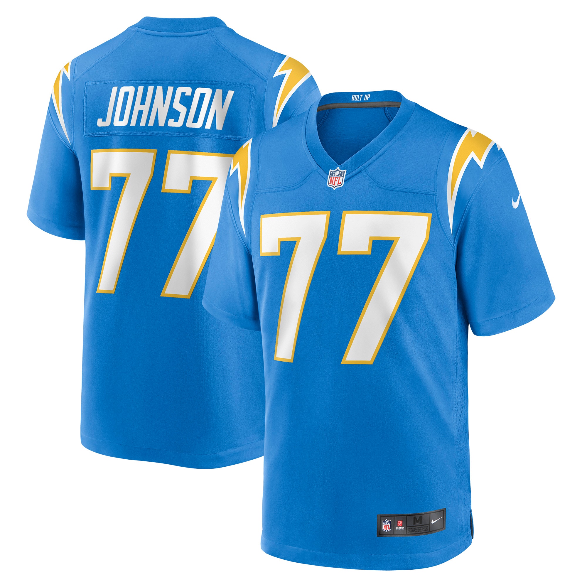 Zion Johnson Los Angeles Chargers Game Jersey - Men's